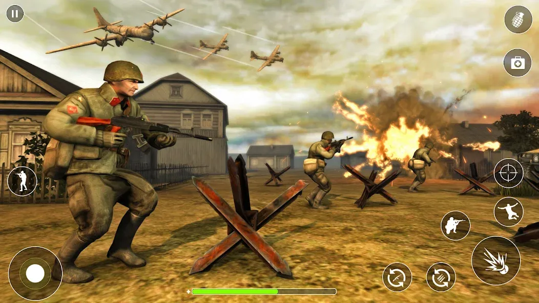 Взломанная WW2 Survival Shooter :Gun fire (Вторая Мировая Война  )  [МОД Mega Pack] — полная версия apk на Андроид screen 1