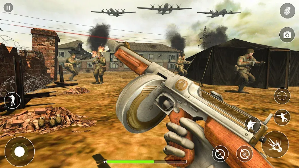 Взломанная WW2 Survival Shooter :Gun fire (Вторая Мировая Война  )  [МОД Mega Pack] — полная версия apk на Андроид screen 4