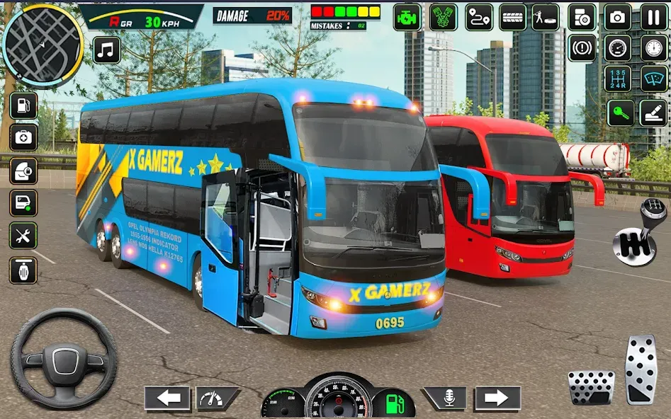 Скачать взломанную City Bus Simulator — Bus Drive  [МОД Mega Pack] — стабильная версия apk на Андроид screen 2