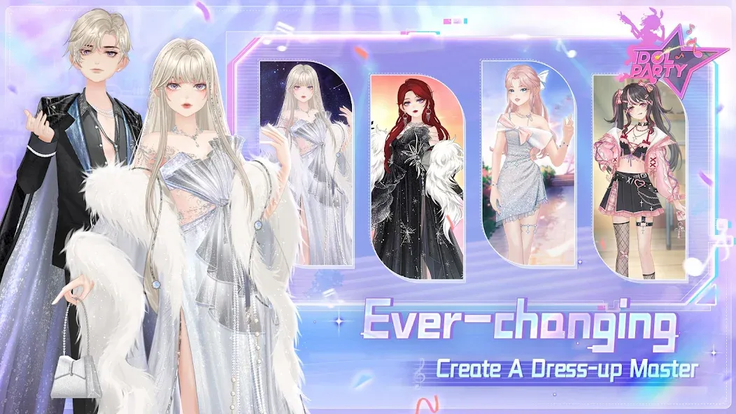 Взломанная Idol Party (Айдол Пати)  [МОД Много монет] — полная версия apk на Андроид screen 4