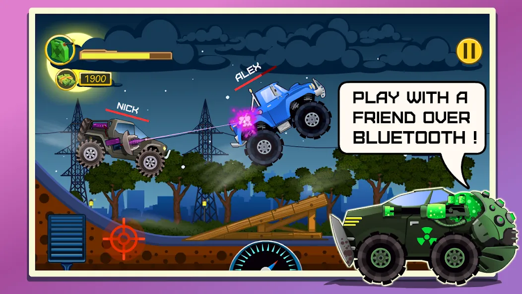 Скачать взлом Mad Hill Racing: Bluetooth (Мад Хилл Рейсинг)  [МОД Много денег] — полная версия apk на Андроид screen 1