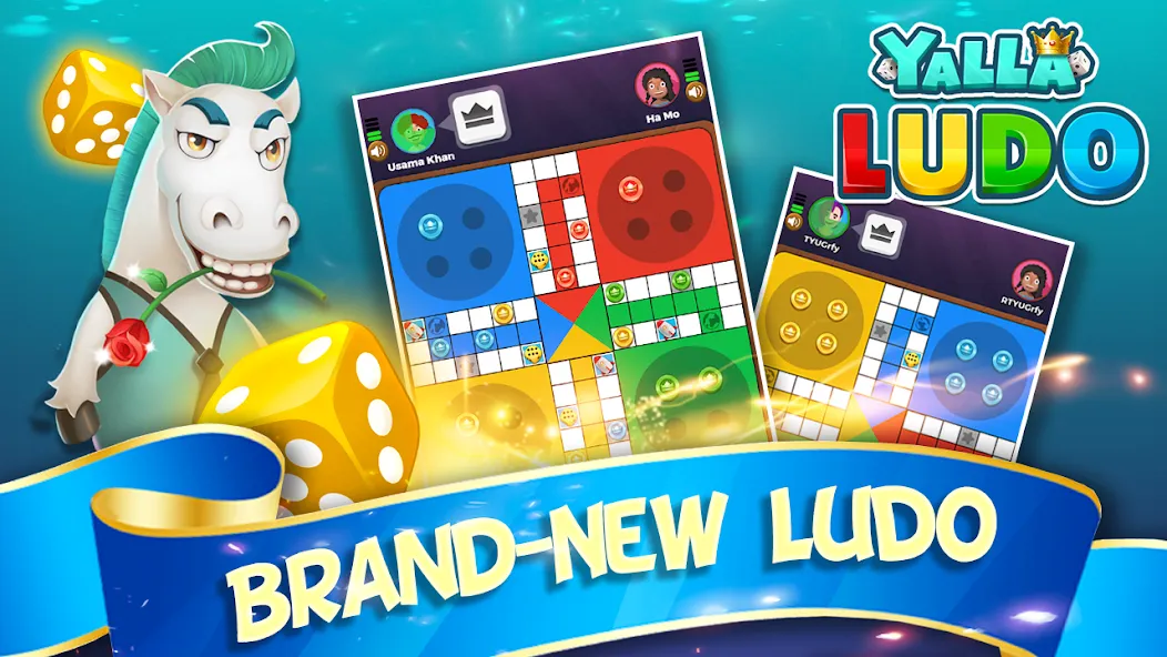 Скачать взлом Yalla Ludo — Ludo&Domino (Ялла Лудо)  [МОД Много денег] — стабильная версия apk на Андроид screen 1