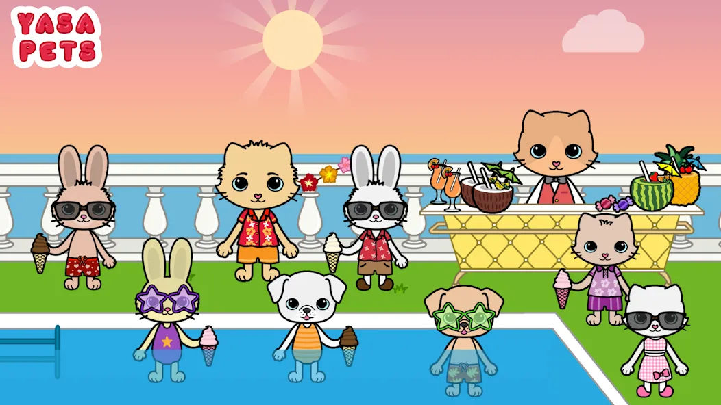 Взлом Yasa Pets Vacation (Яса Петс Вакейшн)  [МОД Все открыто] — последняя версия apk на Андроид screen 3