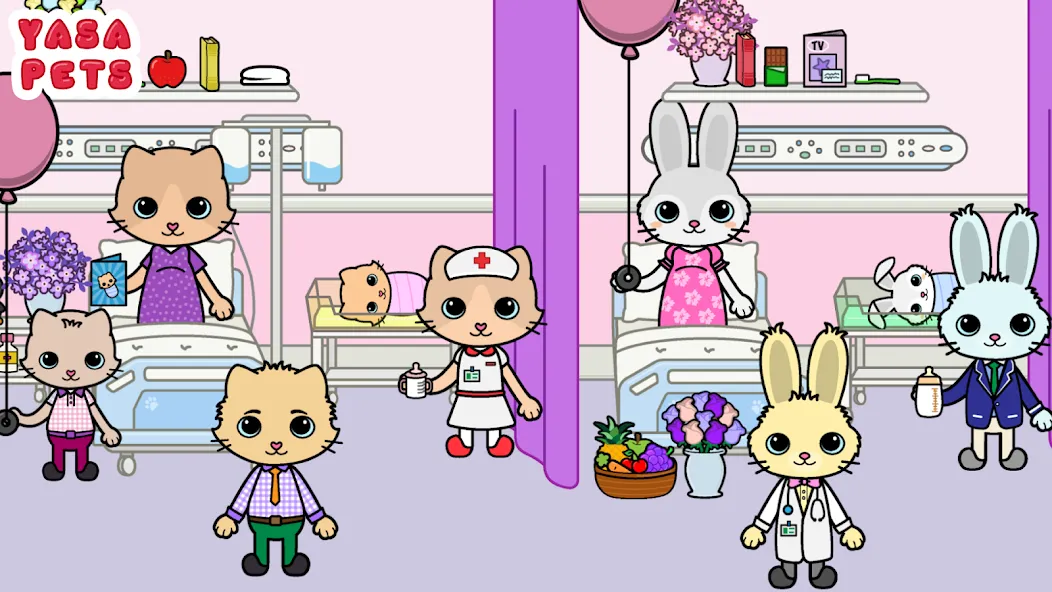 Скачать взломанную Yasa Pets Hospital (Яса Петс Хоспитал)  [МОД Menu] — последняя версия apk на Андроид screen 5