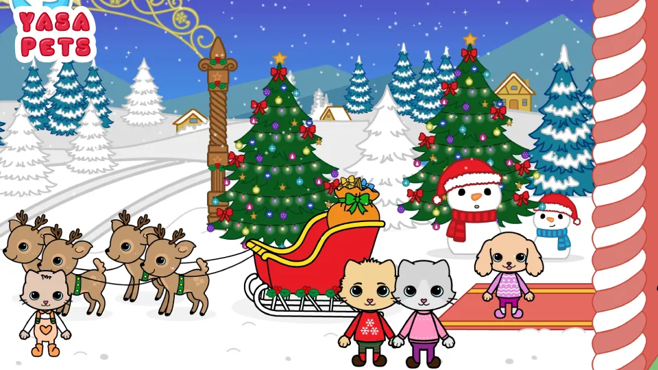 Скачать взлом Yasa Pets Christmas (Яса Петс Кристмас)  [МОД Menu] — последняя версия apk на Андроид screen 2