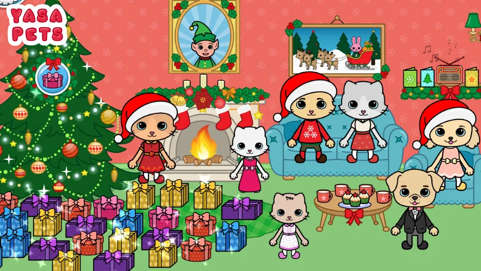 Скачать взлом Yasa Pets Christmas (Яса Петс Кристмас)  [МОД Menu] — последняя версия apk на Андроид screen 3