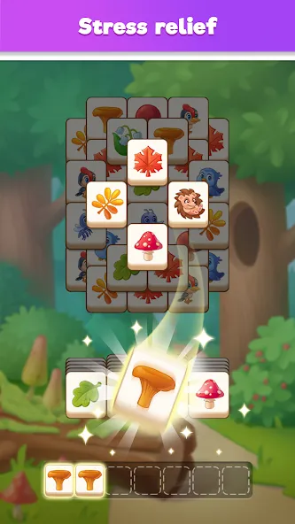 Взломанная Tile Match Puzzle: Triple Game (Тайл Матч Пазл)  [МОД Много денег] — последняя версия apk на Андроид screen 2