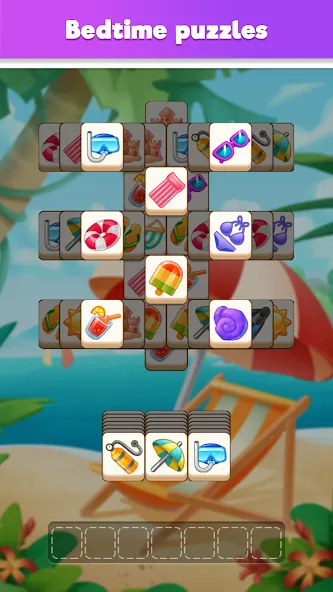 Взломанная Tile Match Puzzle: Triple Game (Тайл Матч Пазл)  [МОД Много денег] — последняя версия apk на Андроид screen 4