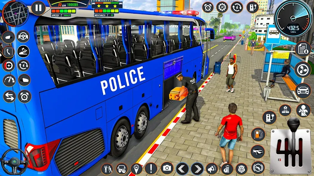 Взлом City Bus Simulator Bus Game 3D (Полицейский автобус симулятор)  [МОД Бесконечные деньги] — стабильная версия apk на Андроид screen 2