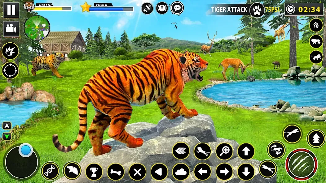 Скачать взлом Tiger Simulator Lion games 3D (Тигровый Симулятор Игр Льва 3D)  [МОД Бесконечные деньги] — стабильная версия apk на Андроид screen 4