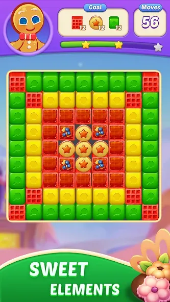 Взломанная Candy Blast Fever:Cubes Crush (Кенди Бласт Фивер)  [МОД Mega Pack] — стабильная версия apk на Андроид screen 2