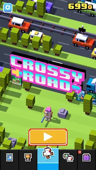 Скачать взломанную Crossy Road (Кросси Роуд)  [МОД Бесконечные деньги] — последняя версия apk на Андроид screen 1