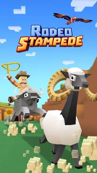 Взломанная Rodeo Stampede: Sky Zoo Safari  [МОД Бесконечные деньги] — полная версия apk на Андроид screen 1