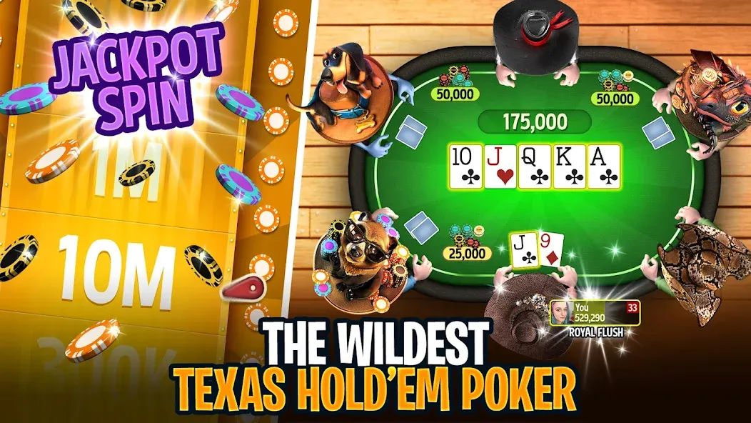 Взлом Governor of Poker 3 — Texas  [МОД Бесконечные монеты] — полная версия apk на Андроид screen 1