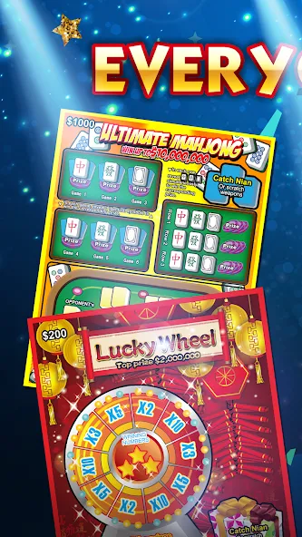 Скачать взломанную Lottery Scratch Off — Mahjong  [МОД Unlimited Money] — полная версия apk на Андроид screen 1