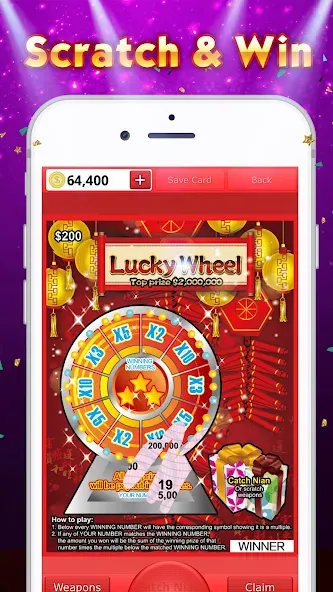 Скачать взломанную Lottery Scratch Off — Mahjong  [МОД Unlimited Money] — полная версия apk на Андроид screen 5