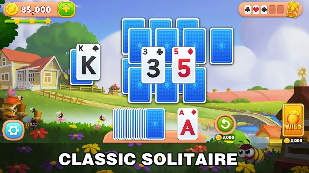 Скачать взлом Solitaire Farm: Card Games (Соляр Фарм)  [МОД Mega Pack] — полная версия apk на Андроид screen 1