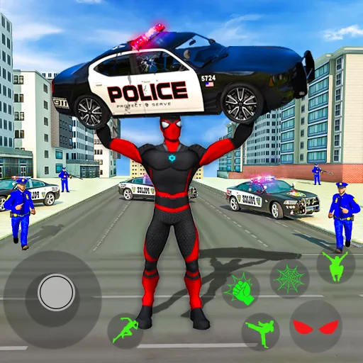 Взломанная Spider Miami Rope Hero Ninja  [МОД Бесконечные монеты] — последняя версия apk на Андроид screen 1