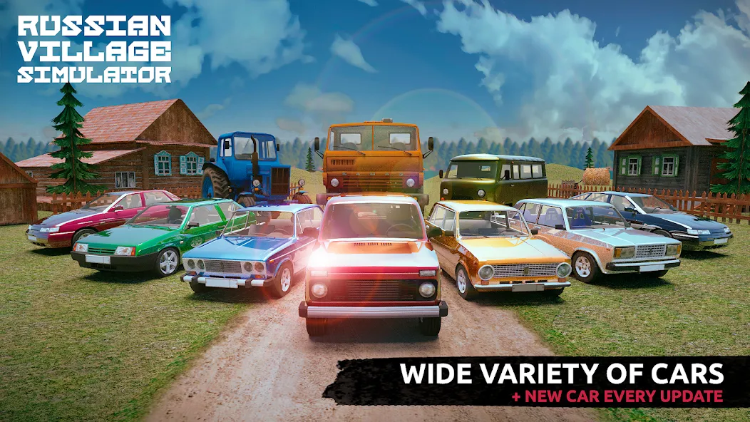 Скачать взломанную Russian Village Simulator 3D  [МОД Бесконечные деньги] — полная версия apk на Андроид screen 1