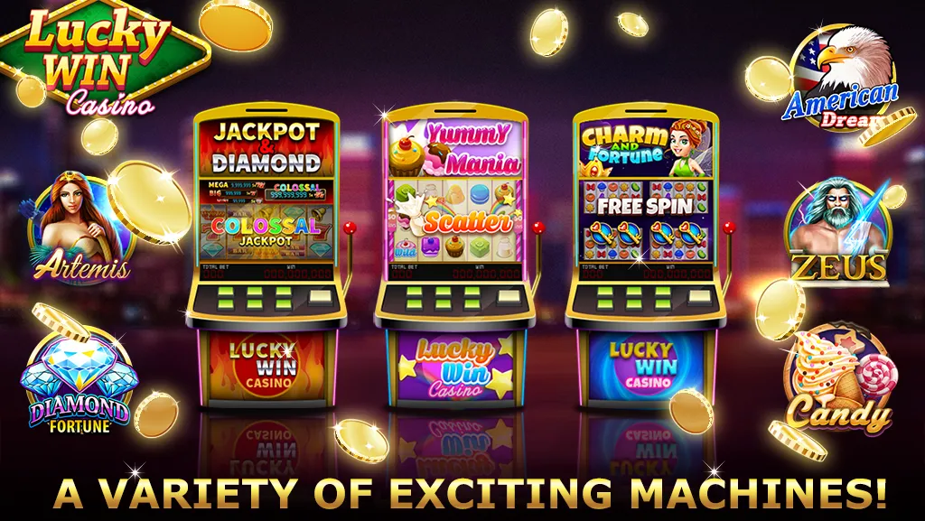 Скачать взлом Lucky Win Casino™ SLOTS GAME (Лаки Вин казино СЛОТЫ ИГРА)  [МОД Mega Pack] — стабильная версия apk на Андроид screen 2