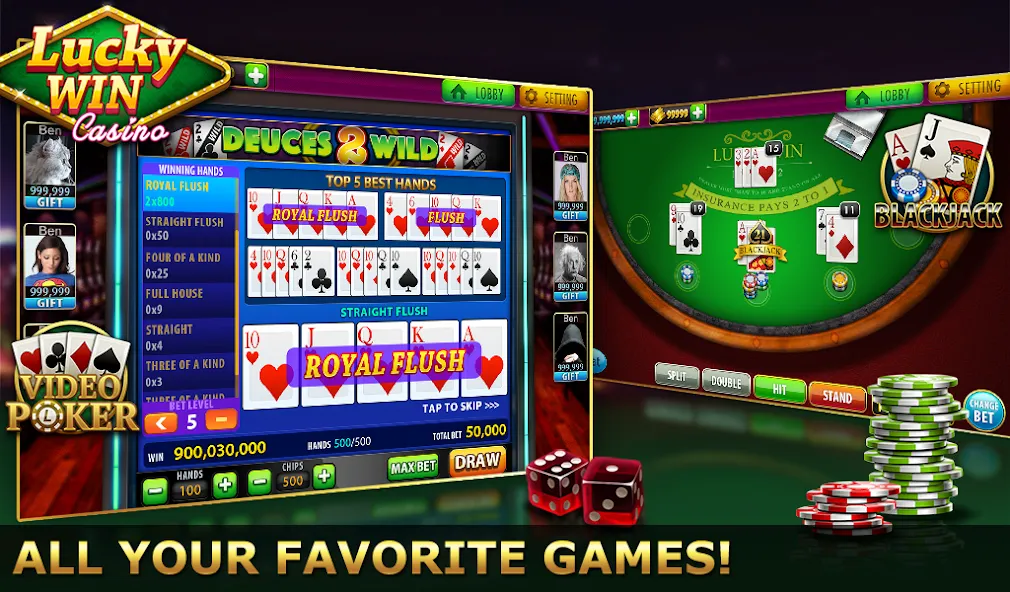 Скачать взлом Lucky Win Casino™ SLOTS GAME (Лаки Вин казино СЛОТЫ ИГРА)  [МОД Mega Pack] — стабильная версия apk на Андроид screen 5