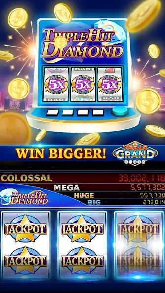 Взлом Vegas Grand Slots:Casino Games (Вегас Гранд Слоты)  [МОД Меню] — полная версия apk на Андроид screen 5