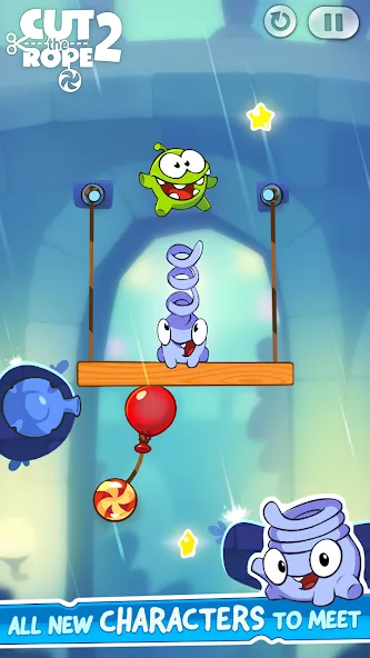 Скачать взломанную Cut the Rope 2 (Кат зе Роуп 2)  [МОД Menu] — полная версия apk на Андроид screen 4