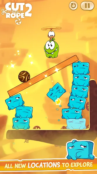 Скачать взломанную Cut the Rope 2 (Кат зе Роуп 2)  [МОД Menu] — полная версия apk на Андроид screen 5