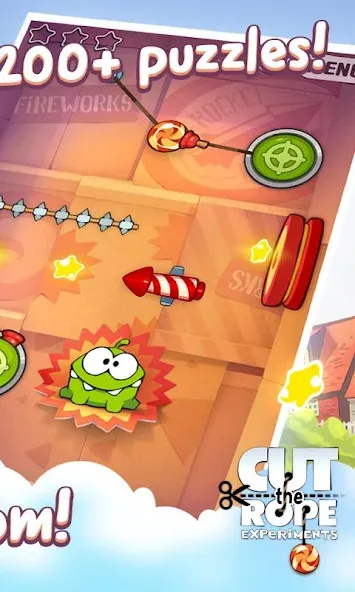 Взлом Cut the Rope: Experiments (Кат зе Роуп)  [МОД Много денег] — последняя версия apk на Андроид screen 2