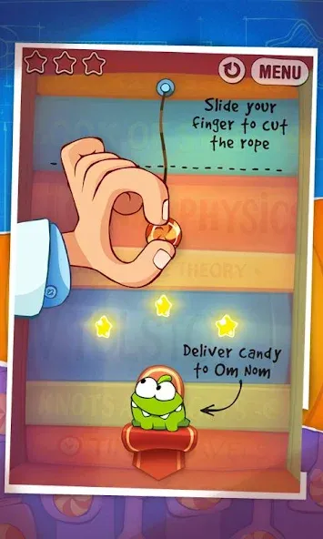 Взлом Cut the Rope: Experiments (Кат зе Роуп)  [МОД Много денег] — последняя версия apk на Андроид screen 5