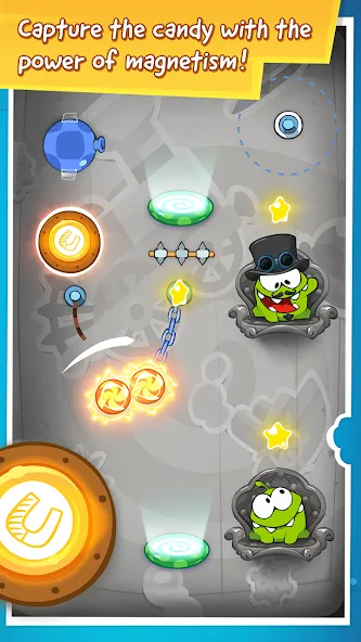 Скачать взлом Cut the Rope: Time Travel (Сат зе Роуп)  [МОД Бесконечные монеты] — стабильная версия apk на Андроид screen 2