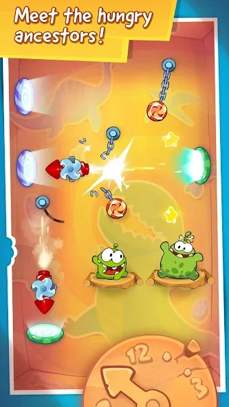 Скачать взлом Cut the Rope: Time Travel (Сат зе Роуп)  [МОД Бесконечные монеты] — стабильная версия apk на Андроид screen 4