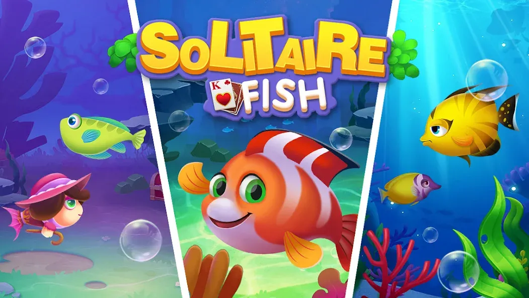 Взлом Solitaire Fish Klondike Card (Солитер Карточная игра Клондайк Фиш)  [МОД Много монет] — последняя версия apk на Андроид screen 5