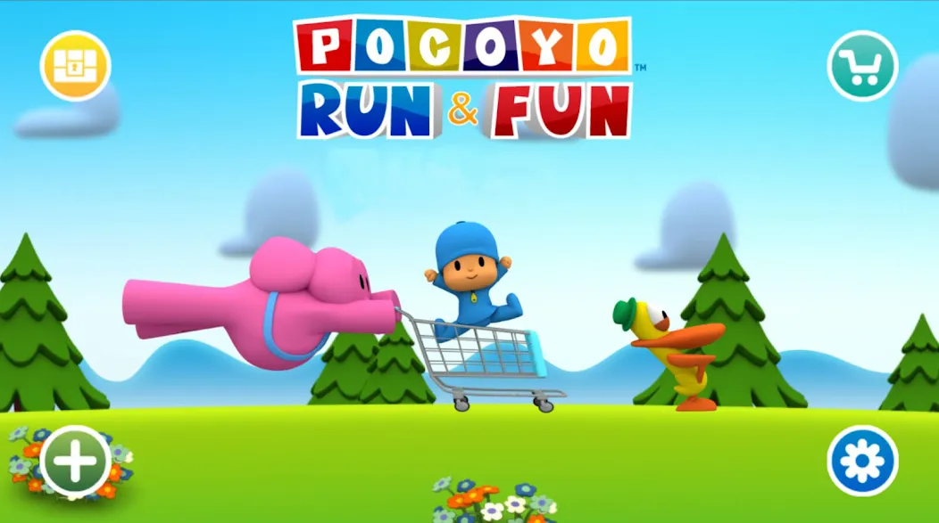 Скачать взломанную Pocoyo Run & Fun: Cartoon Jump  [МОД Unlimited Money] — стабильная версия apk на Андроид screen 1