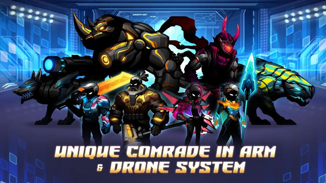 Взлом Cyber Fighters: Offline Game (Сайбер Стикмен)  [МОД Все открыто] — стабильная версия apk на Андроид screen 5