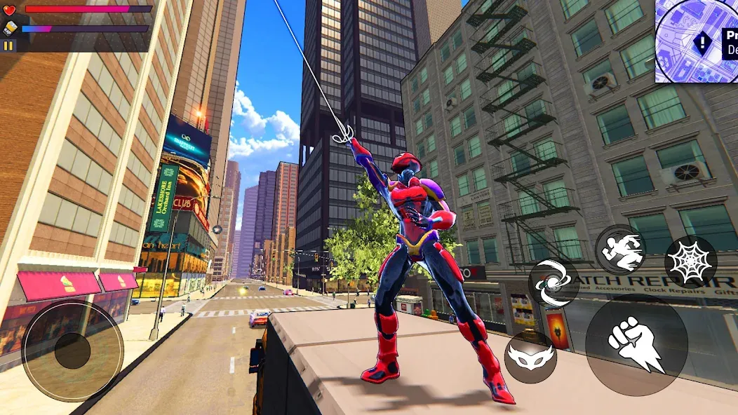 Скачать взлом Spider Hero:Super City Hero (пайдер Хиро)  [МОД Бесконечные деньги] — полная версия apk на Андроид screen 2