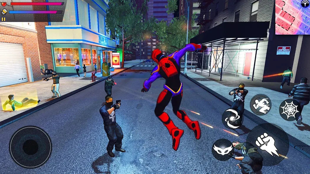 Скачать взлом Spider Hero:Super City Hero (пайдер Хиро)  [МОД Бесконечные деньги] — полная версия apk на Андроид screen 3