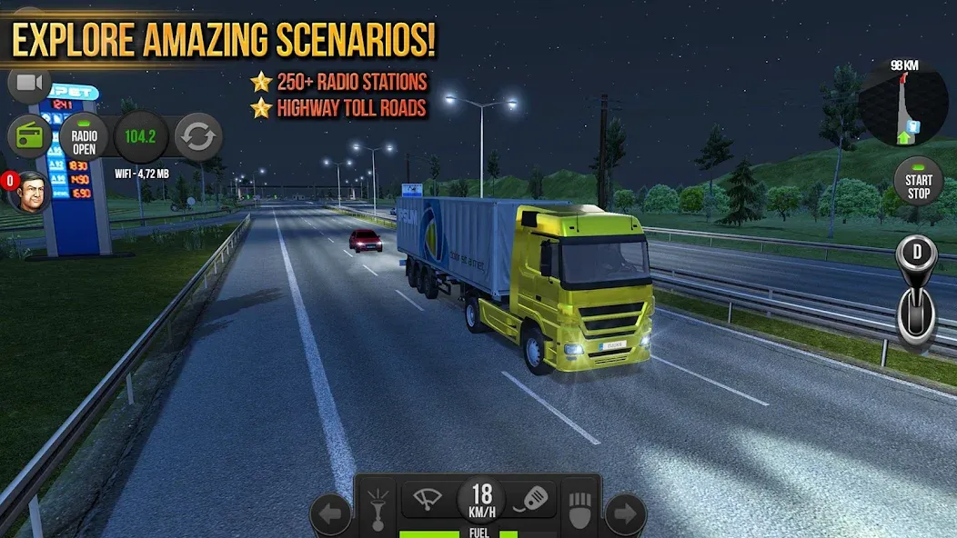 Скачать взлом Truck Simulator : Europe  [МОД Много монет] — стабильная версия apk на Андроид screen 2