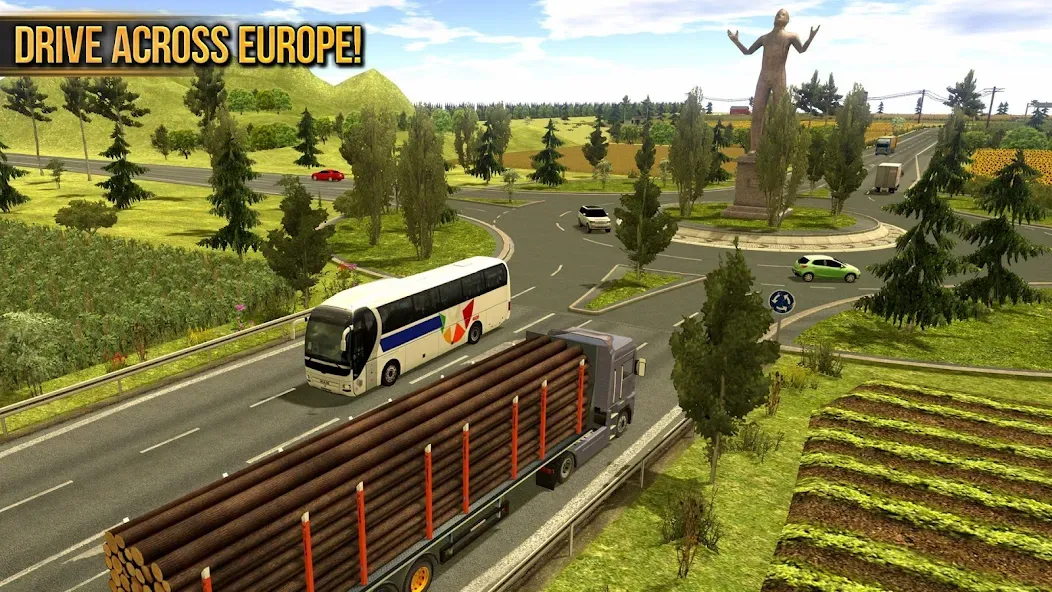 Скачать взлом Truck Simulator : Europe  [МОД Много монет] — стабильная версия apk на Андроид screen 3