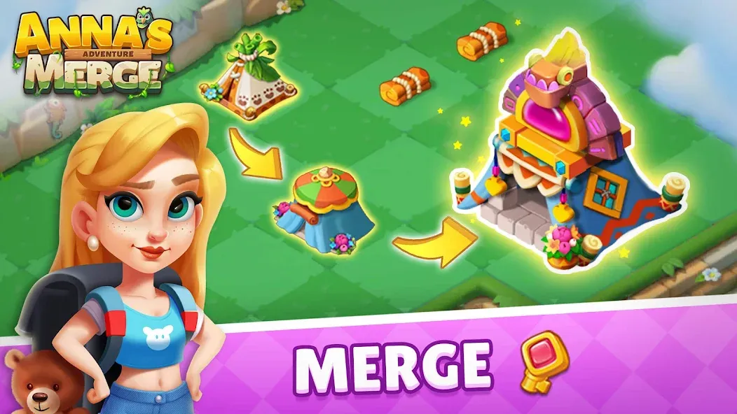 Взломанная Anna's Merge Adventure  [МОД Бесконечные монеты] — последняя версия apk на Андроид screen 2