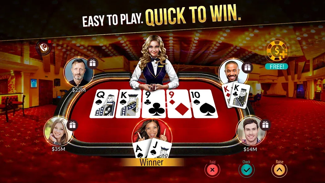 Взломанная Zynga Poker ™ – Texas Holdem (Зинга Покер)  [МОД Mega Pack] — стабильная версия apk на Андроид screen 1