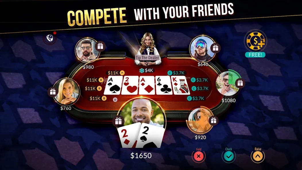 Взломанная Zynga Poker ™ – Texas Holdem (Зинга Покер)  [МОД Mega Pack] — стабильная версия apk на Андроид screen 3