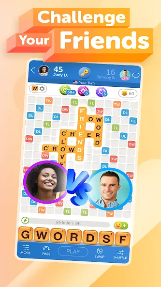 Взломанная Words With Friends 2 Word Game (Вордс вит Френдс 2 Классик)  [МОД Бесконечные монеты] — полная версия apk на Андроид screen 2