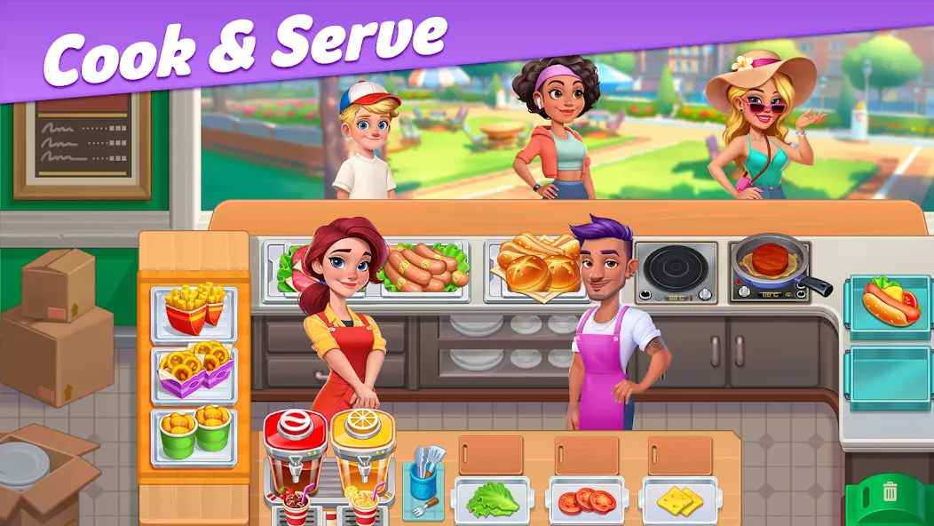 Взломанная Restaurant Rescue — Food Games (Ресторанный спасатель)  [МОД Много монет] — последняя версия apk на Андроид screen 1