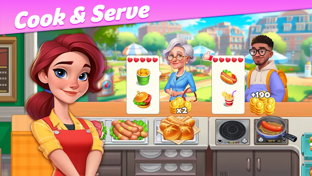 Взломанная Restaurant Rescue — Food Games (Ресторанный спасатель)  [МОД Много монет] — последняя версия apk на Андроид screen 4