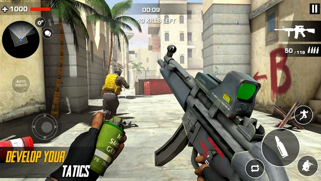 Скачать взломанную Cover Strike Ops FPS Gun Games  [МОД Много денег] — последняя версия apk на Андроид screen 4