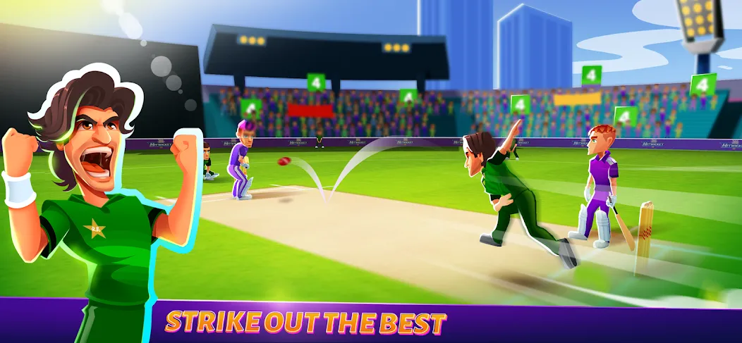 Скачать взломанную Hitwicket An Epic Cricket Game (Хитвикет)  [МОД Menu] — стабильная версия apk на Андроид screen 3