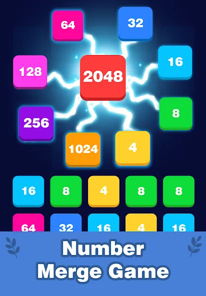 Скачать взломанную 2248 Number block puzzle 2048 (Две тысячи двести сорок восемь)  [МОД Бесконечные монеты] — стабильная версия apk на Андроид screen 1