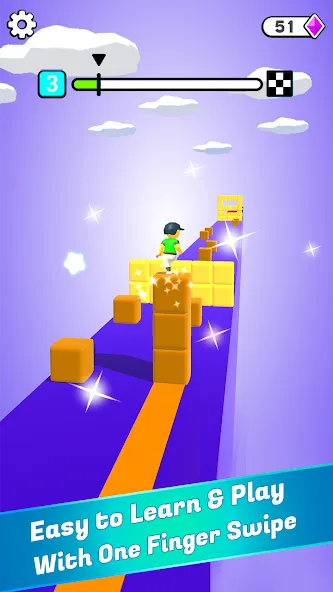 Взломанная Block Surfer (Блок Серфер)  [МОД Бесконечные деньги] — полная версия apk на Андроид screen 1