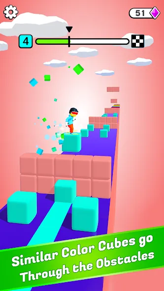 Взломанная Block Surfer (Блок Серфер)  [МОД Бесконечные деньги] — полная версия apk на Андроид screen 2